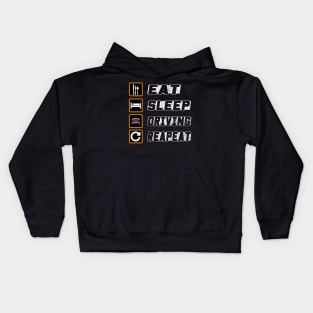 Eat Sleep Driving Repeat Kids Hoodie